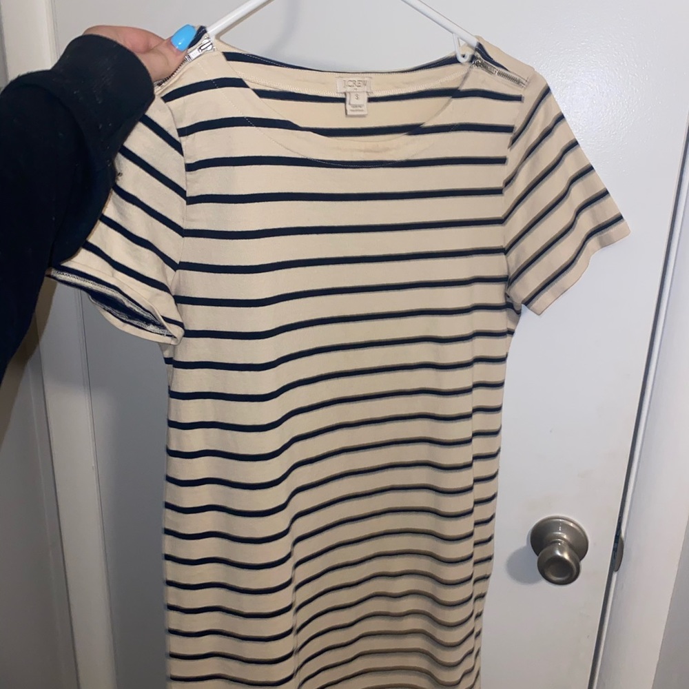 J. Crew Black and Beige dress.